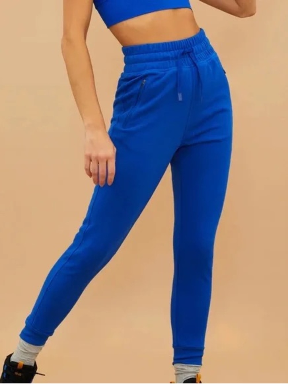 NWT Beach Riot Cove Joggers M Blue High Rise